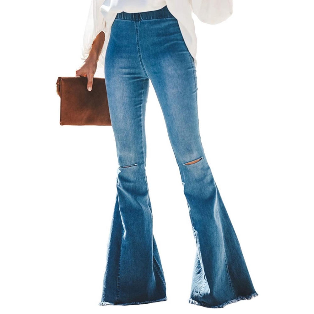 High Waisted Bell Bottom Jeans